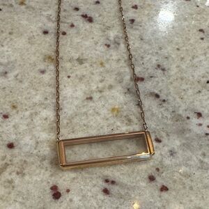 Origami Owl Rose Gold Bar Pendant Living Locket Necklace